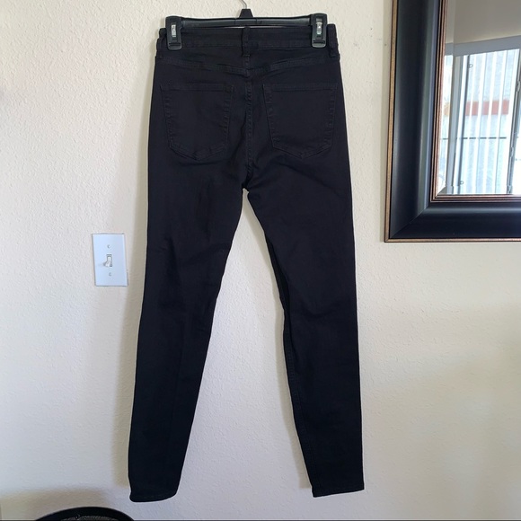 Wild Fable Black Highest Rise Skinny Distressed Jeans - Picture 6 of 15
